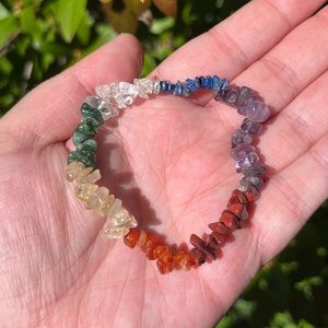 Chip Chakra Crystal Gemstone Bracelet